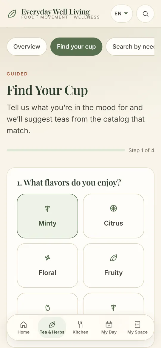 Find Your Cup questions