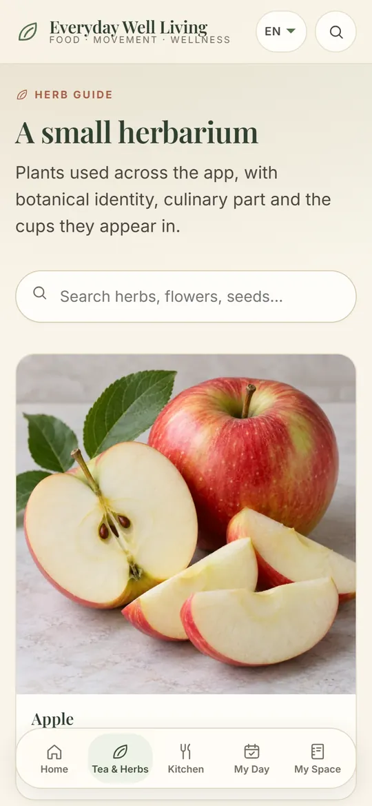 Herb Guide list