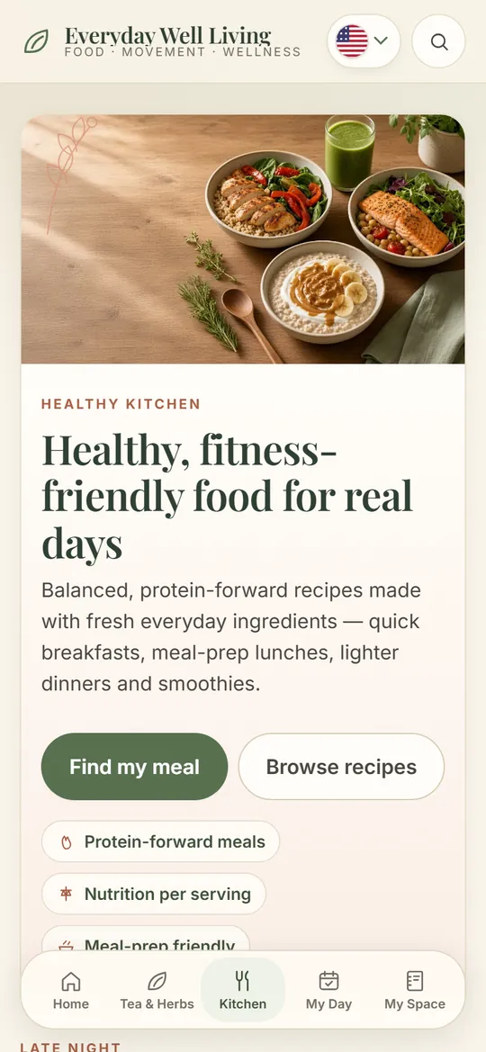 Healthy Kitchen: fitness recipes and the meal finder
