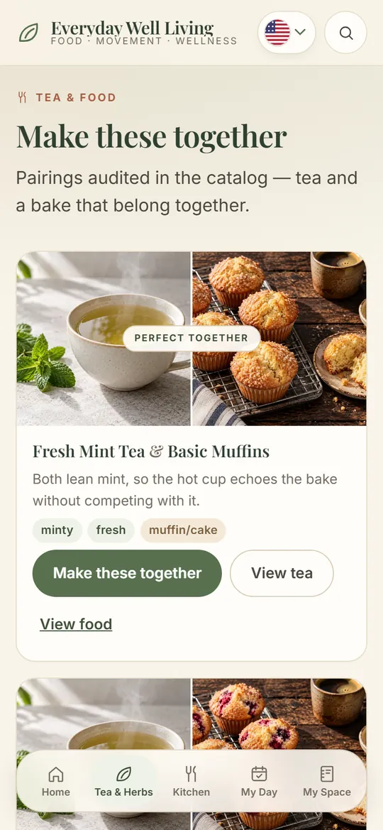 Tea & Food: bakes paired with drinks
