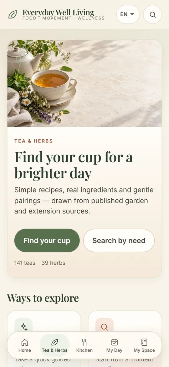 Tea & Herbs home
