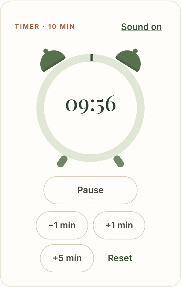 Guided brewing timer