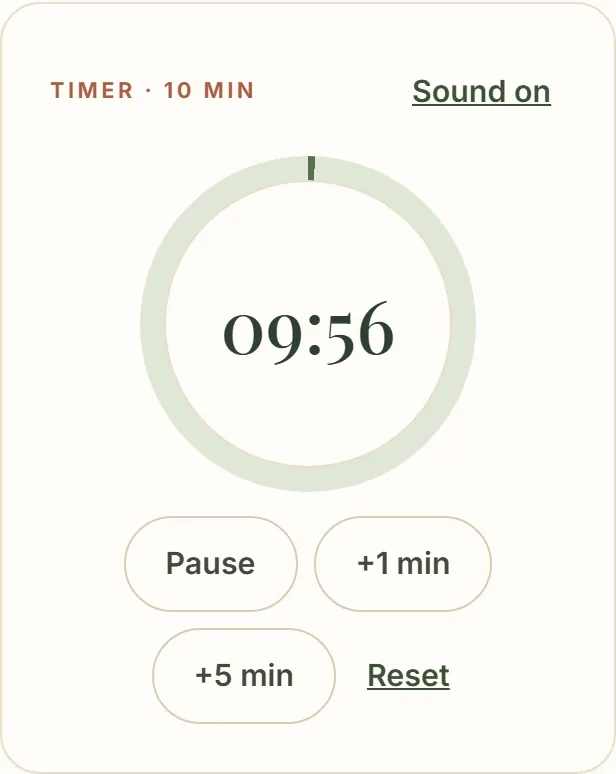 Guided brewing timer